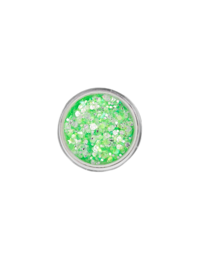 PXP Chunky Glitter Cream Neon Emerald Candy 10ml