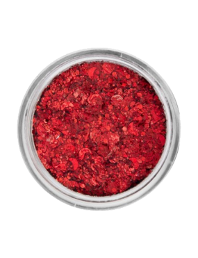PXP Chunky Glitter Cream Coral Red 10ml