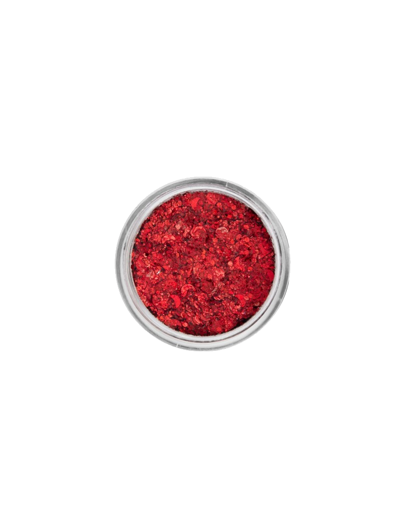 PXP Chunky Glitter Cream Coral Red 10ml