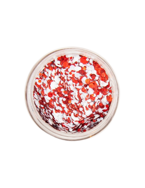 PXP Chunky Glitter Cream Glittercreme red-white 10ml