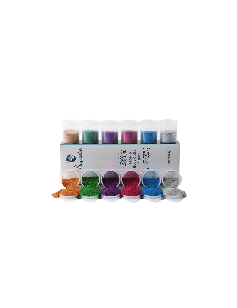 Superstar Sixpack Fijne Glitter Laser Candy