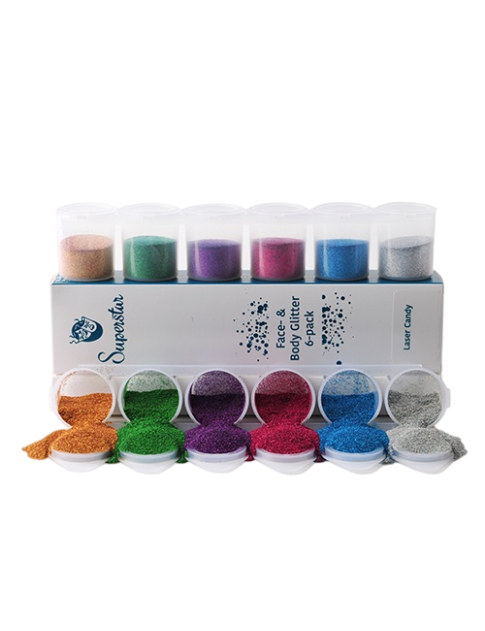 Superstar Sixpack Fijne Glitter Laser Candy