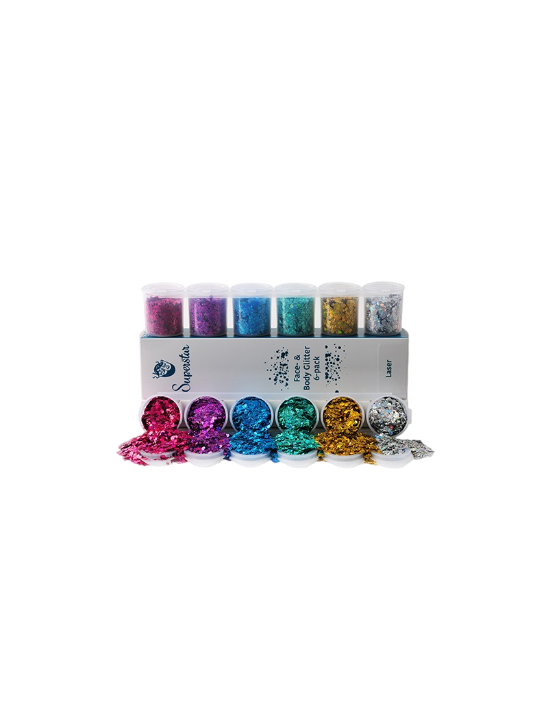 Superstar Sixpack Glitter Laser Chunky Mix