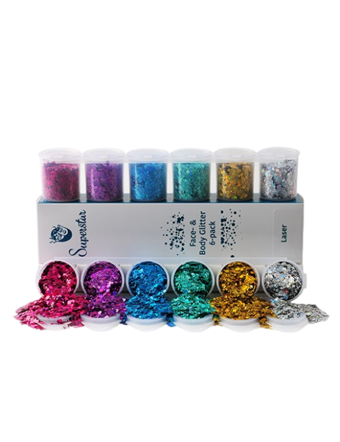 Superstar Sixpack Glitter Laser Chunky Mix