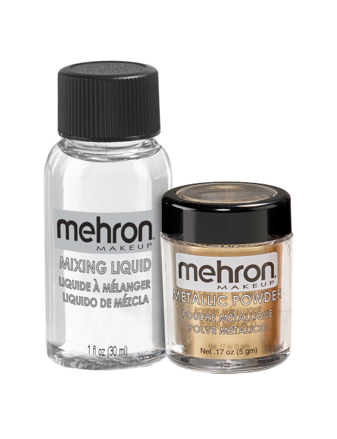 Mehron Metallic Powder - Gold with Mixing Liquid