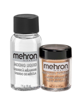 Mehron Metallic Powder - Copper with Mixing Liquid