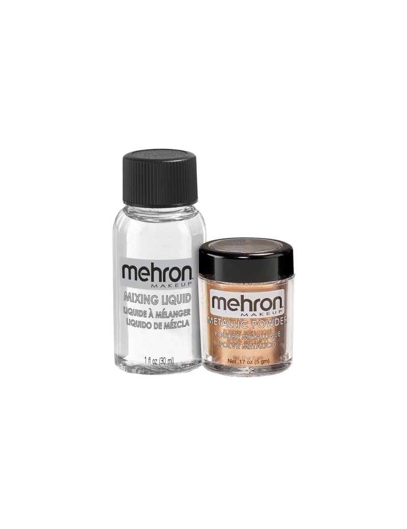 Mehron Metallic Powder - Copper with Mixing Liquid