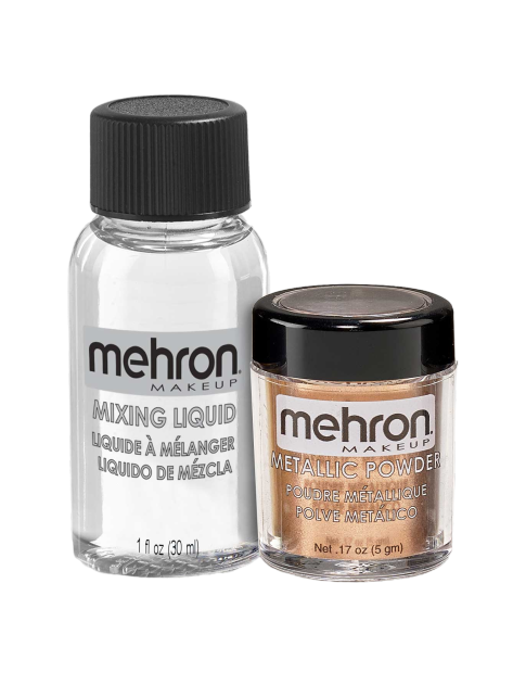 Mehron Metallic Powder - Copper with Mixing Liquid