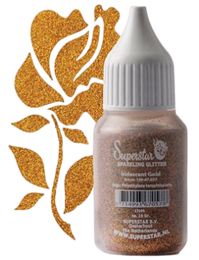 Superstar Sparkling Glitter Iridescent Gold