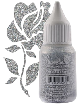 Superstar Sparkling Glitter Iridescent Silver