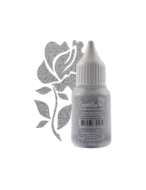 Superstar Sparkling Glitter Iridescent Silver
