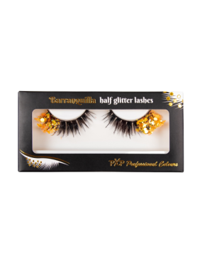 PXP Oranje Fluoriserende glitter wimpers Barranquilla stijl
