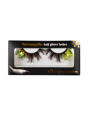 PXP Emerald Fluoriserende glitter wimpers Barranquilla stijl