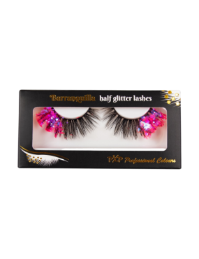 PXP Hotpink Fluoriserende glitter wimpers Barranquilla stijl