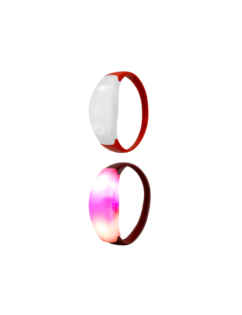 Armband roze-rood licht