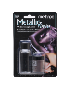 Metallic Powder Rose Lavender with Mixing Liquid Mehron