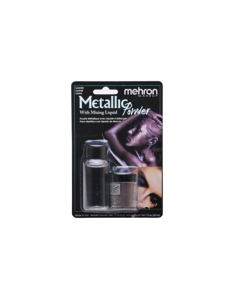 Metallic Powder Rose Lavender with Mixing Liquid Mehron