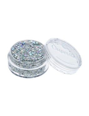 Superstar Chunky Glitter Crème Silver Starlight