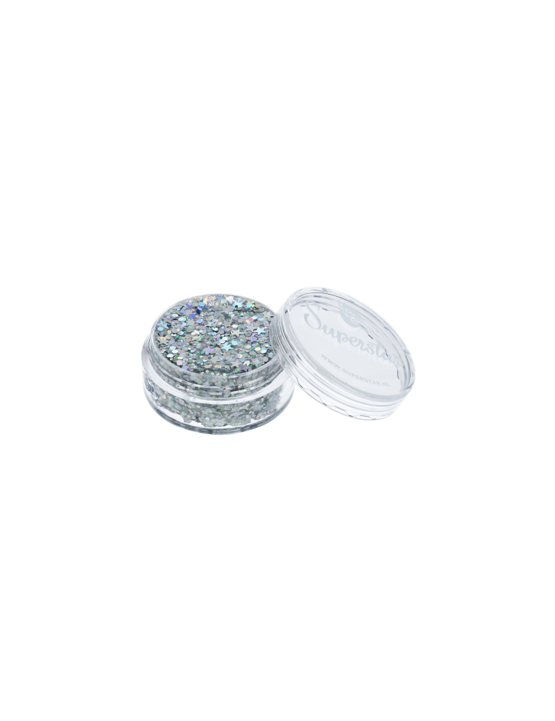 Superstar Chunky Glitter Crème Silver Starlight