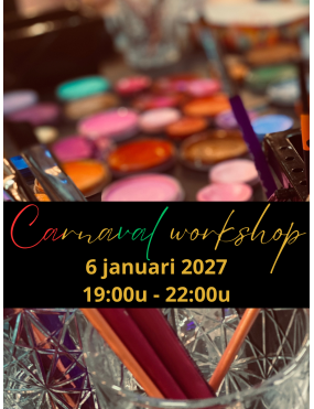 Carnavals workshop 6 januari 2027 19:00u