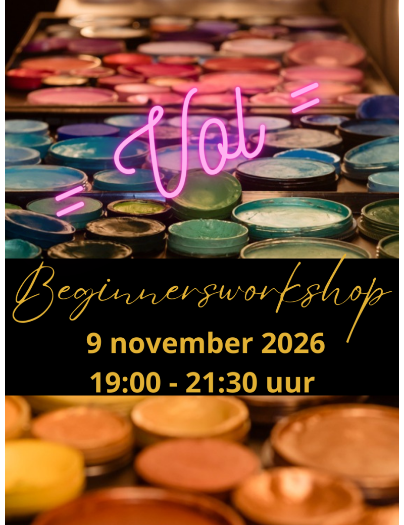 Beginners workshop 9 november 2026 | 19:00u