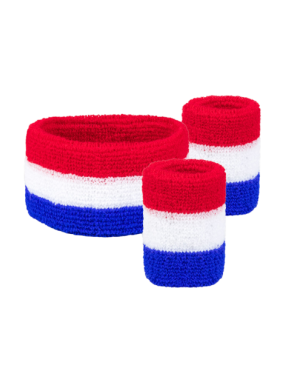 PartyXplosion Zweetbandjes set Nederland 3 delig