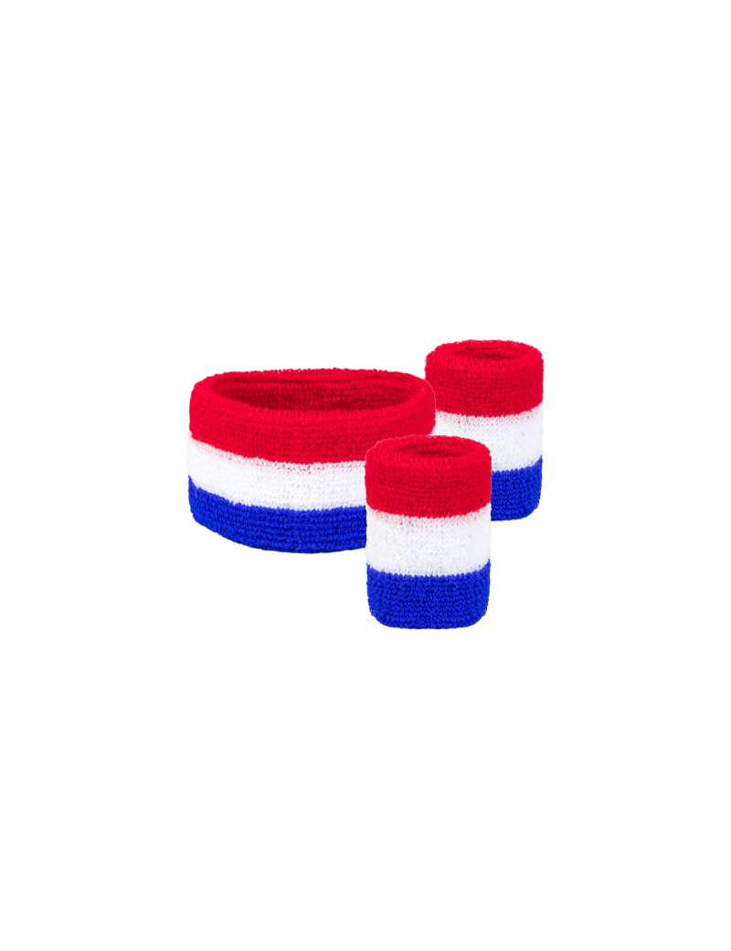 PartyXplosion Zweetbandjes set Nederland 3 delig