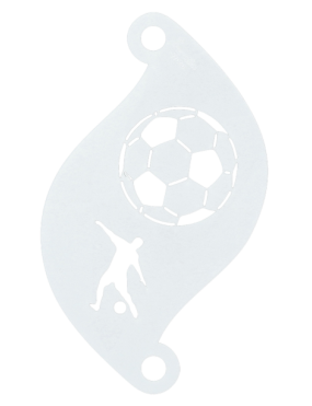 Superstar Facepaint Stencil Soccer 77060