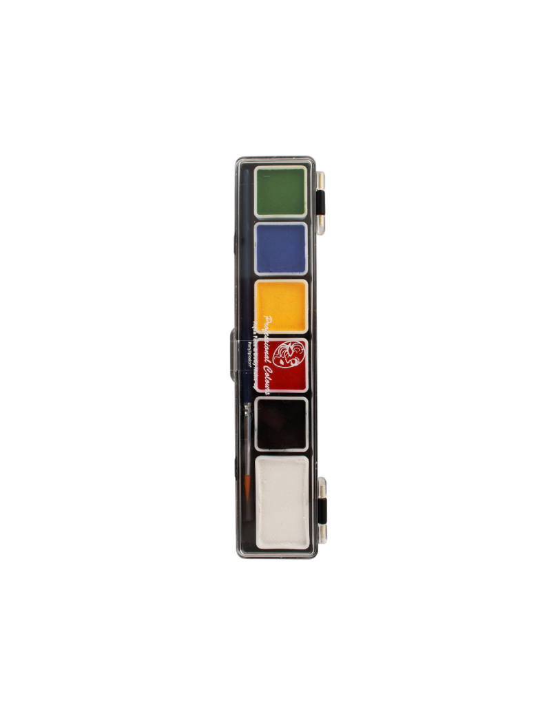 PXP palet essential colours 5 x 3 and 1 x 6 gram with a brush size 2.