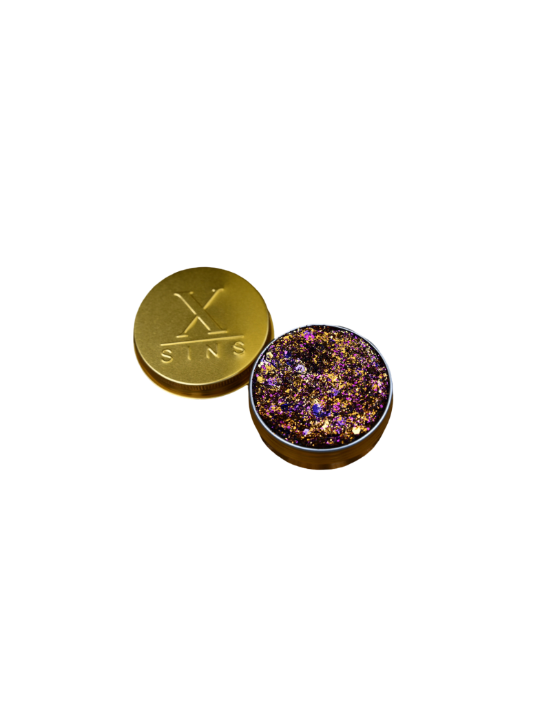 Peach Purple gezicht Glitter
