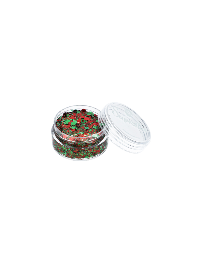 Superstar Chunky Glitter Crème Red & Green