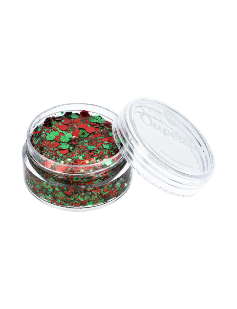 Superstar Chunky Glitter Crème Red & Green