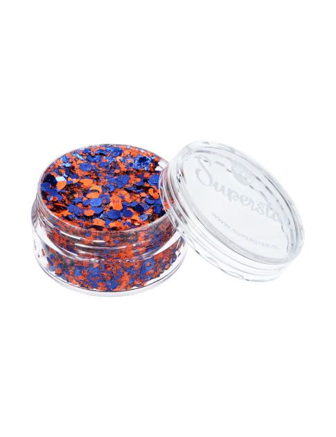 Superstar Chunky Glitter Crème Orange & Blue