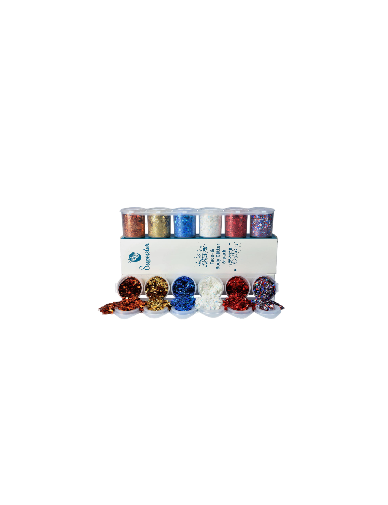 Superstar Celebration Holland Chunky Glitter Mix 6-pack