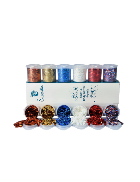 Superstar Celebration Holland Chunky Glitter Mix 6-pack
