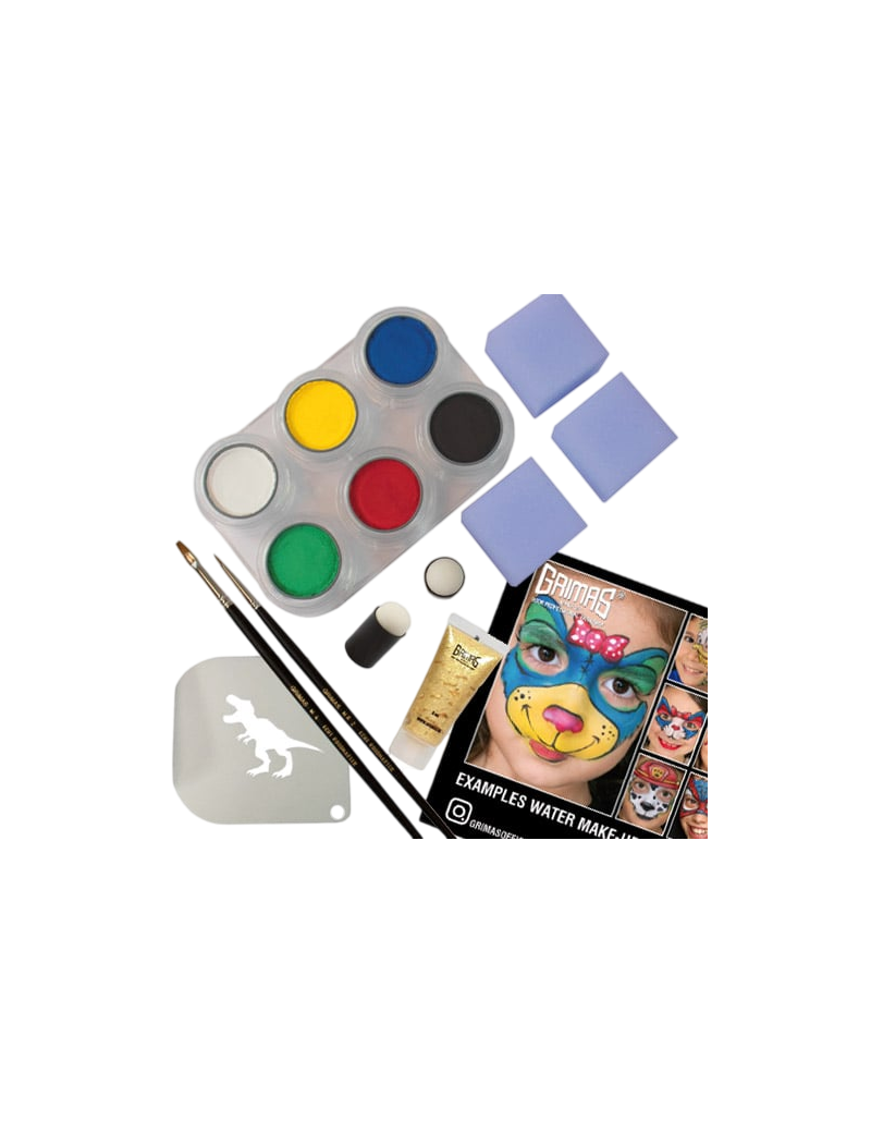 Grimas 6 Ppalette Set Water Make-up Pure