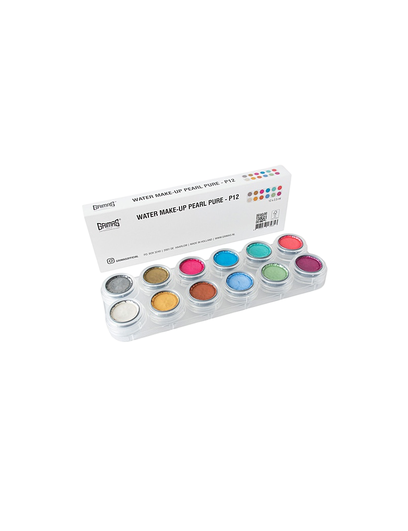 Grimas 12 Water pearl Pure Palette