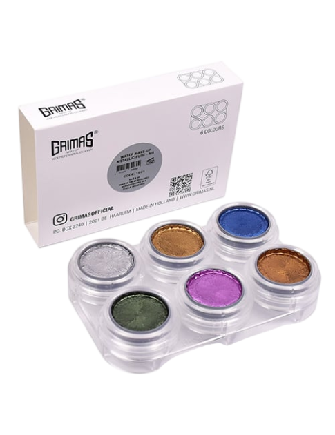 Grimas Water Metallic Palette 6 x 2.5ml