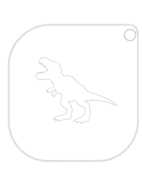 Grimas Sjabloon T-Rex