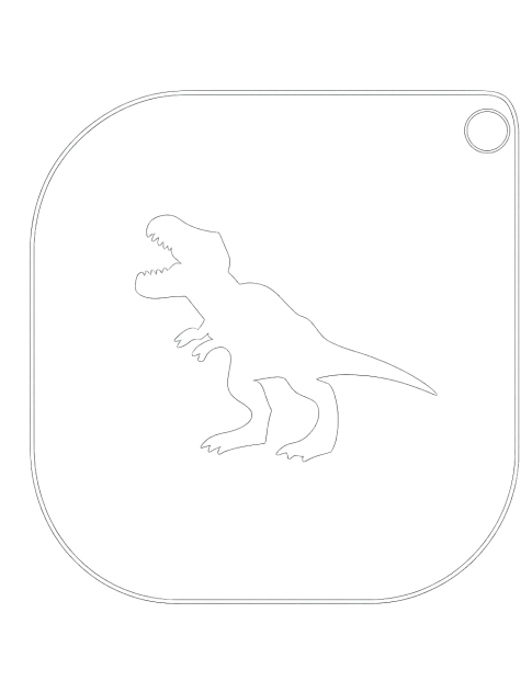 Grimas Sjabloon T-Rex