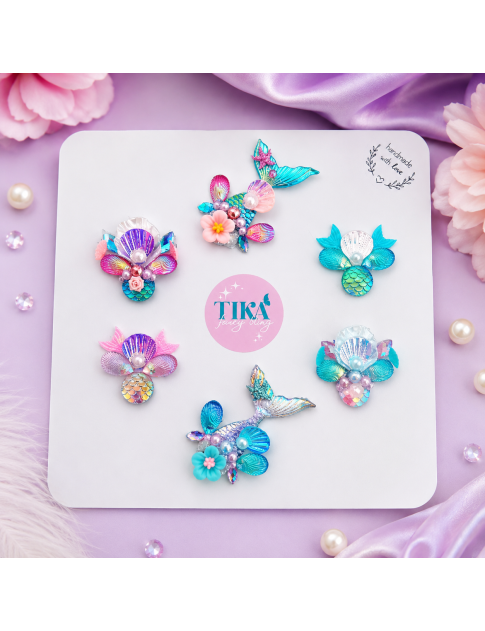 Blingkaart Mermaid 6 stuks