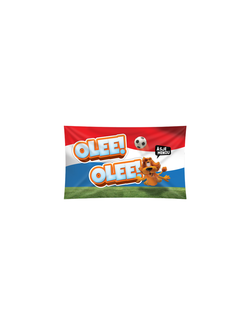 Loeki XXL Gevelvlag rood wit blauw 150 x 90 cm Olee Olee