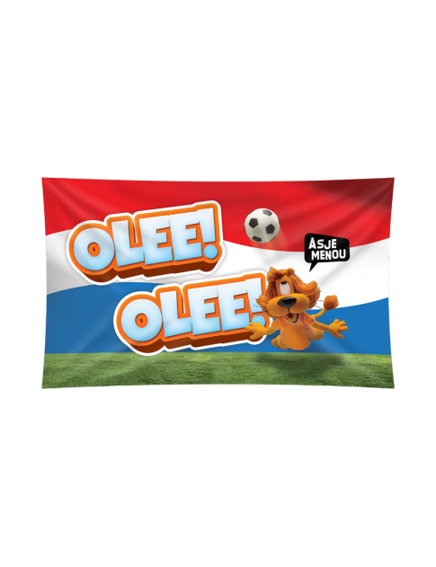 Loeki XXL Gevelvlag rood wit blauw 150 x 90 cm Olee Olee