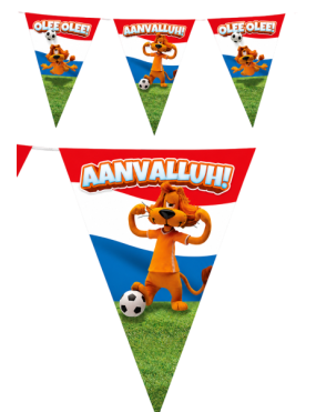 Loeki party vlaggenlijn Olee Olee Aanvalluh 10 m