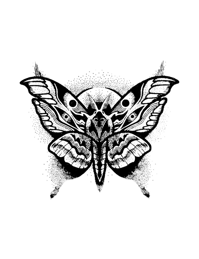 Quick Tattoo Glittersjabloon Vlinder