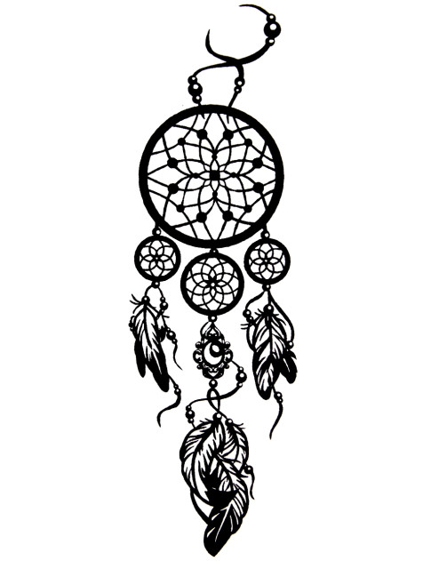 Quick Tattoo Glittersjabloon Dromenvanger