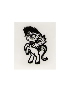Quick Tattoo Glittersjabloon Pony