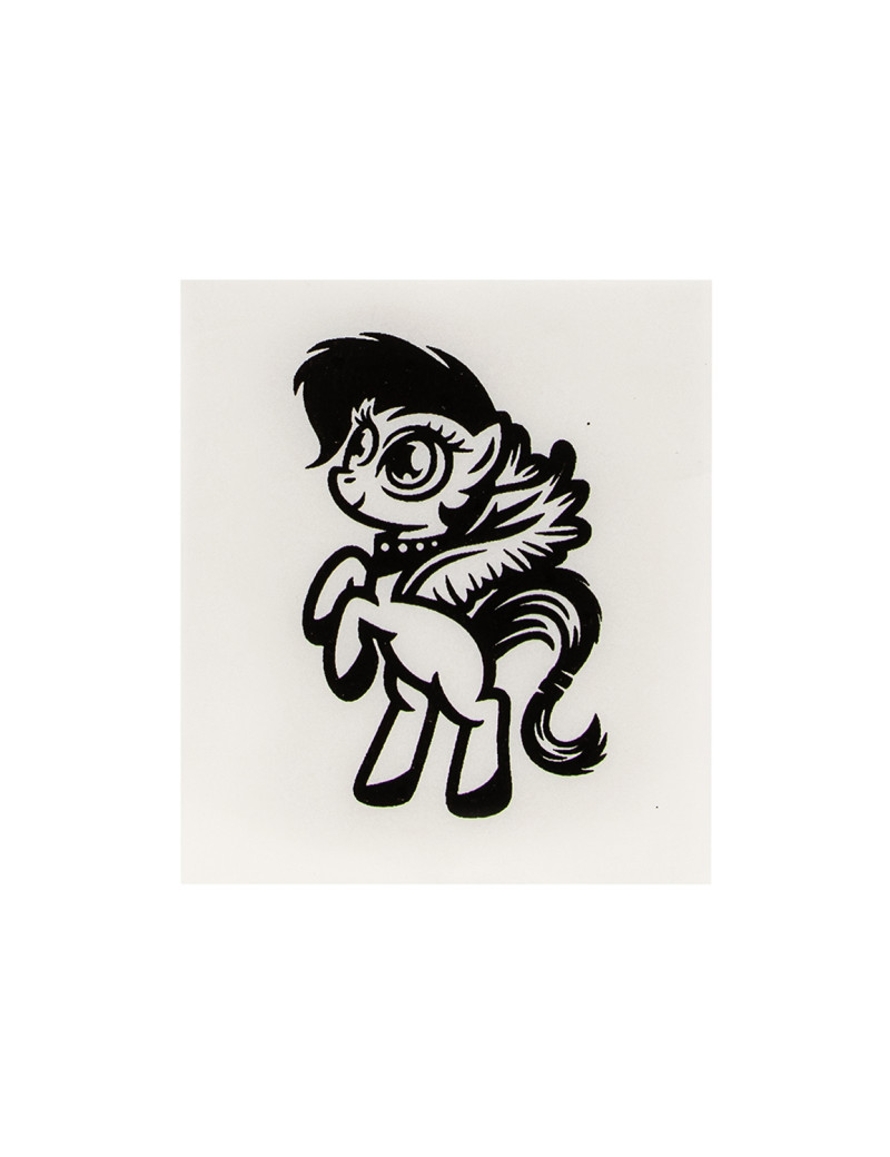 Quick Tattoo Glittersjabloon Pony