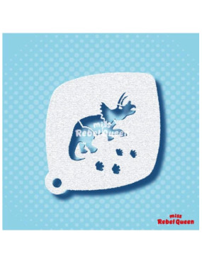 MRQ Face Paint Stencil | Trudy the Dino