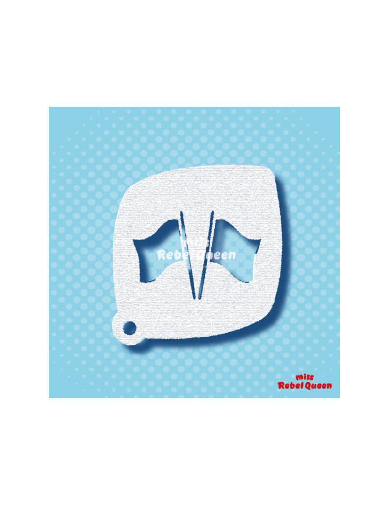 MRQ Face Paint Stencil | Vlaggen
